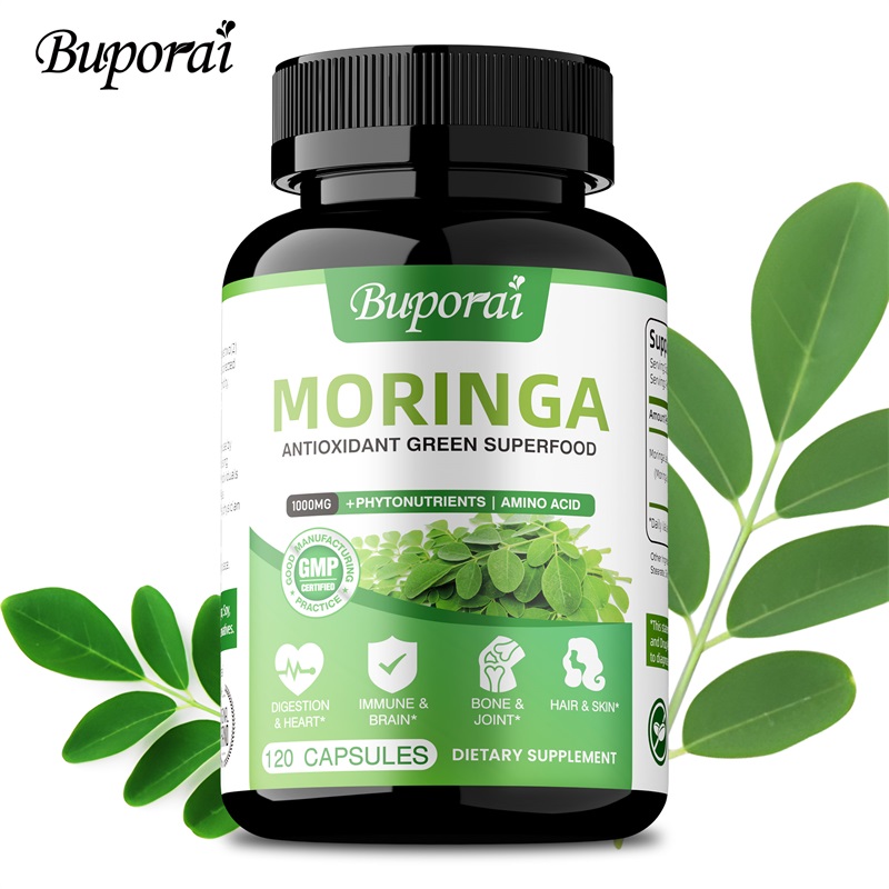 Moringa Leaf Powder - Капсулы с морингой - антиоксиданты, способствуют