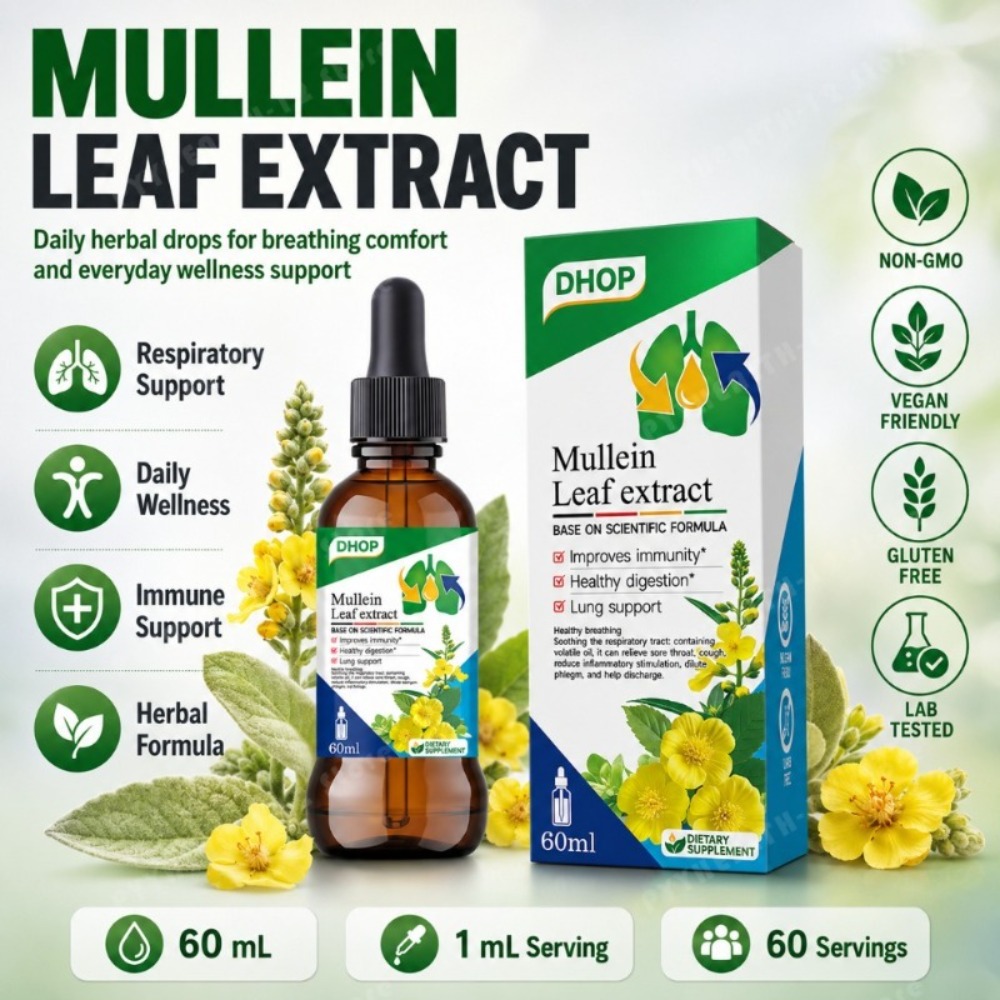 Herbal Wellness Liquid - Экстракт листьев коровяка в каплях, 60