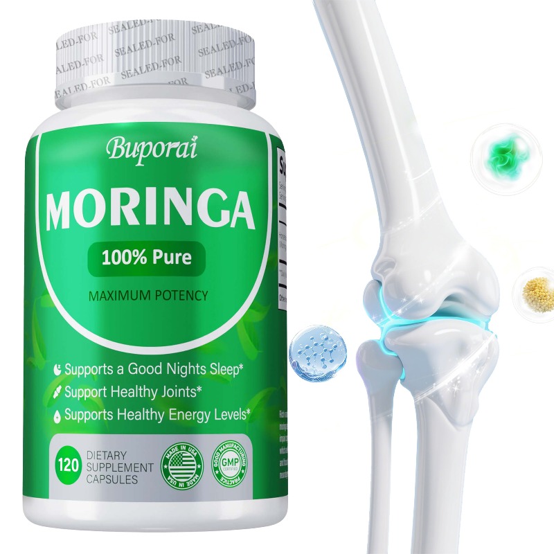 Moringa Leaf Powder - 100% чистые капсулы из порошка листьев