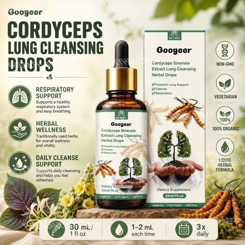 Herbal Wellness Liquid - Жидкая травяная добавка Googeer Cordyceps Drops