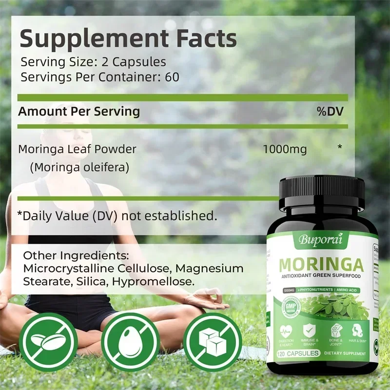 Капсулы с морингой - антиоксид – обзор и цена Moringa Leaf Powder