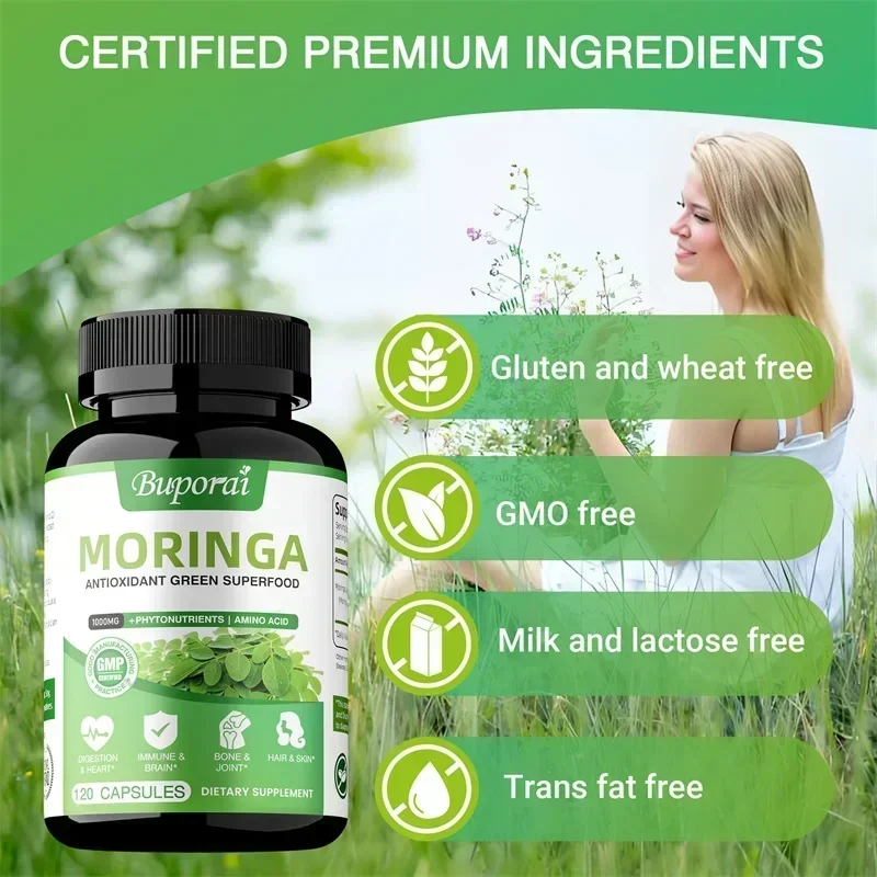 Капсулы с морингой - антиоксид – обзор и цена Moringa Leaf Powder