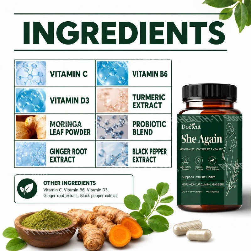 Docteat She Again Капсулы для  – обзор и цена Moringa Leaf Powder