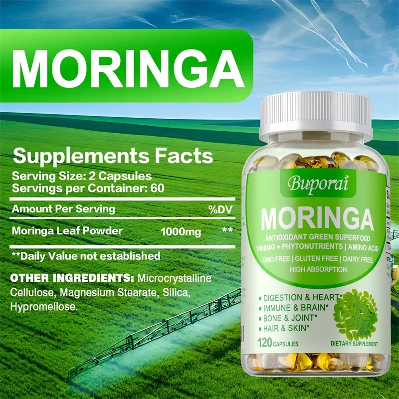 Капсулы Moringa 1000 мг — подд – обзор и цена Moringa Leaf Powder